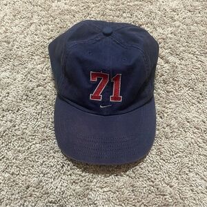 Vintage 90s Nike Navy Cap with Red Logo